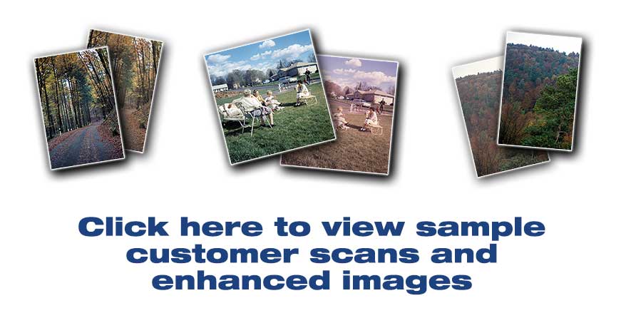 View Hollywood Photo Scanning sample customer scans and enhanced images